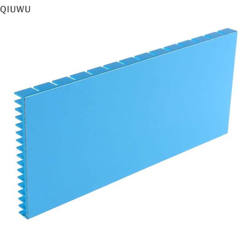Qiuwu 1Pc 150 * 65 * 8MM Bảng tản nhiệt bằng nhôm Tản nhiệt Bộ khuếch đại công suất CPU.