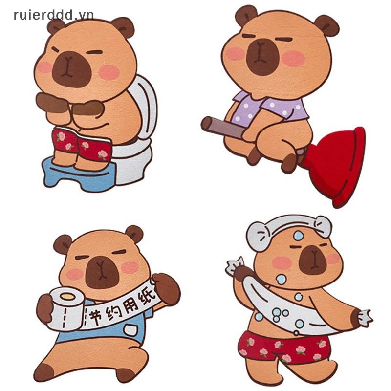 # Ruierdd # Nhãn dán khử mùi Capybara Phòng tắm Đề can khử mùi Nhãn dán khử mùi tự dính Trang trí phòng khách phòng tắm.