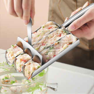 Khuôn Làm Thịt Viên Tròn Đa Năng Inox 304, Thép không gỉ Thịt Viên Muỗng, Bền Bỉ, Dễ Dàng Sử Dụng