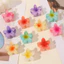 Kẹp tóc Plumeria ngọt ngào mùa xuân hè - Kẹp móng vuốt hoa Dopamine thanh lịch - Phụ kiện tóc đầy màu sắc Acrylic sống động dành cho nữ