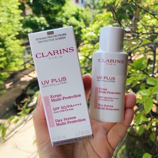 KEM CHỐNG NẮNG C.LA.RIN ROSY GLOW 50ML