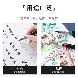 Pentel Pentel Pentel Màu Bàn chải khoa học Nhanh khô Nhỏ Thư pháp thông thường Copybook Mực có thể thay thế Sac Bàn chải mềm màu đen