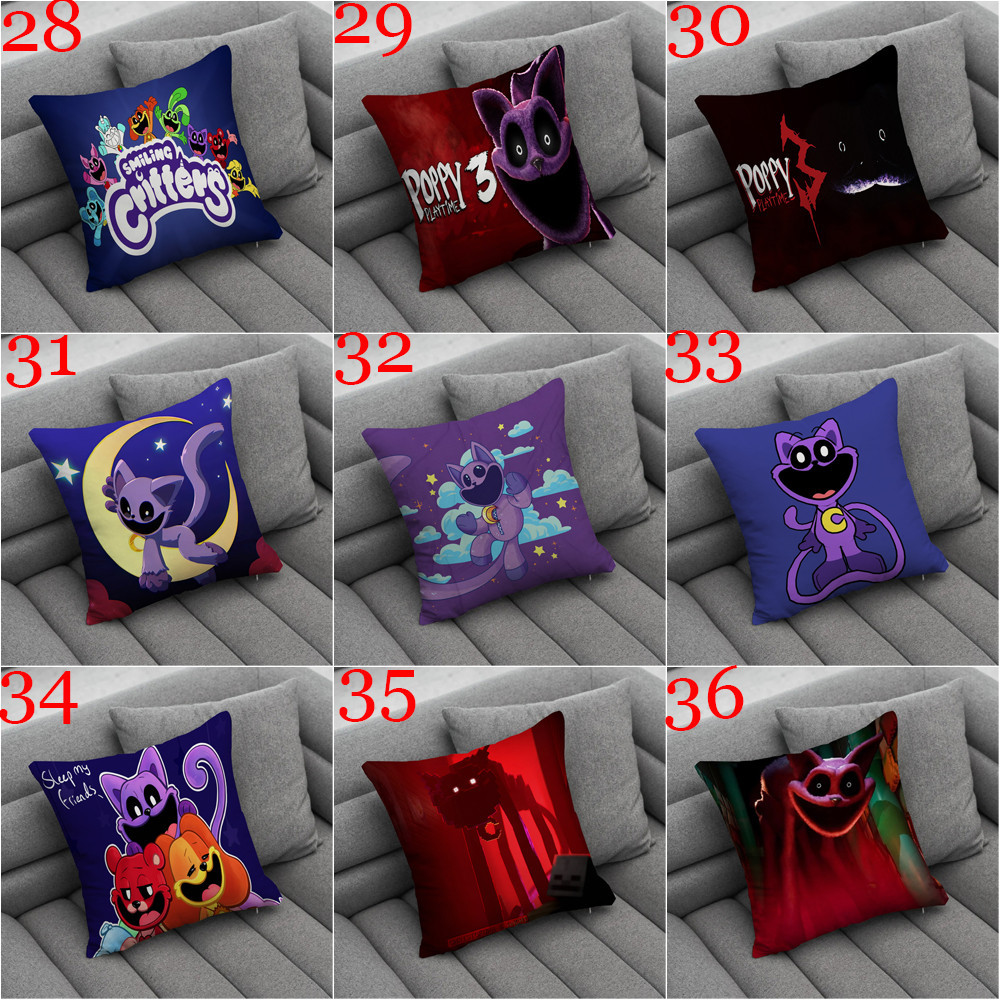 Catnap Poppy Playtime 3 Ném Vỏ Gối In Một Mặt Phòng Khách Sofa Xe Quà Tặng Đệm Trẻ Em Quà Tặng (Không Lõi)
