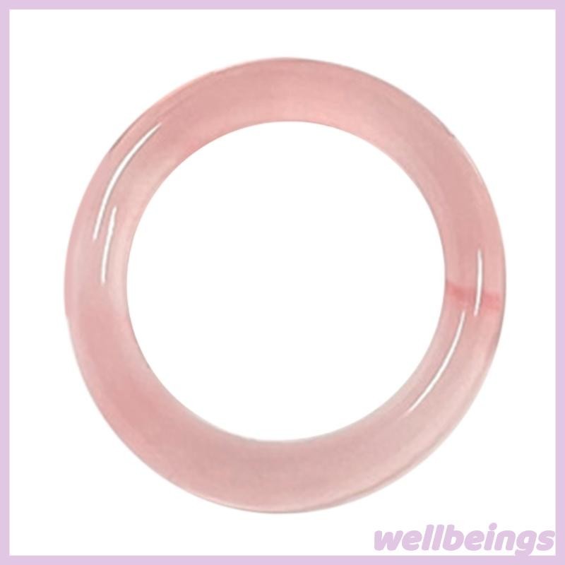 Well Đơn Giản Acrylic Giả Ngọc Nhẫn Thẩm Mỹ Thời Trang Nhẫn Có Thể Xếp Chồng Nhẫn