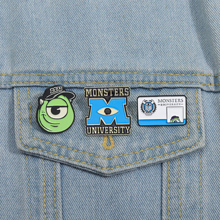 "Big Eyed Monster Monster University Thẻ ID sinh viên" Men Trâm cài Quần áo thời trang Phụ kiện Túi đi học Huy hiệu Quà tặng cho bạn bè