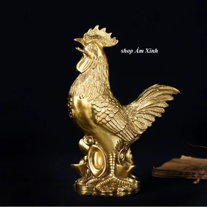 TƯỢNG GÀ TRỐNG BẰNG ĐỒNG NGUYÊN CHẤT