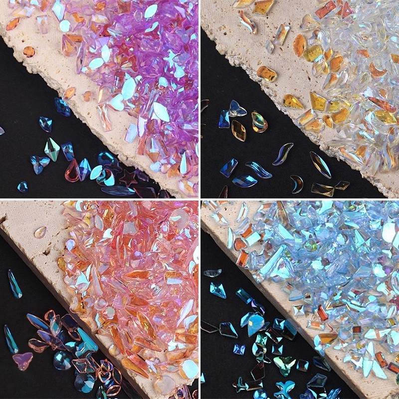 ⚝⚝Bộ đá chân Richh với khoảng 100 viên đá màu Crystal Aurora sang trọng nhỏ