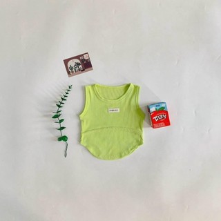 A4- Áo ba lỗ gân vạc bầu cho bé gái siu dễ thương - Size 8-35Kg