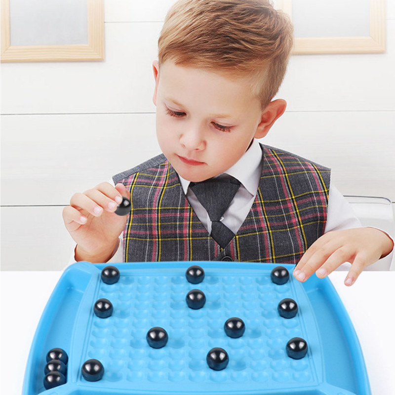 【SKISOPGO】36pcs Đồ chơi nam châm，Đồ chơi câu đố tư duy logic，Đồ chơi cờ từ tính，Trò chơi bàn nhiều người chơi