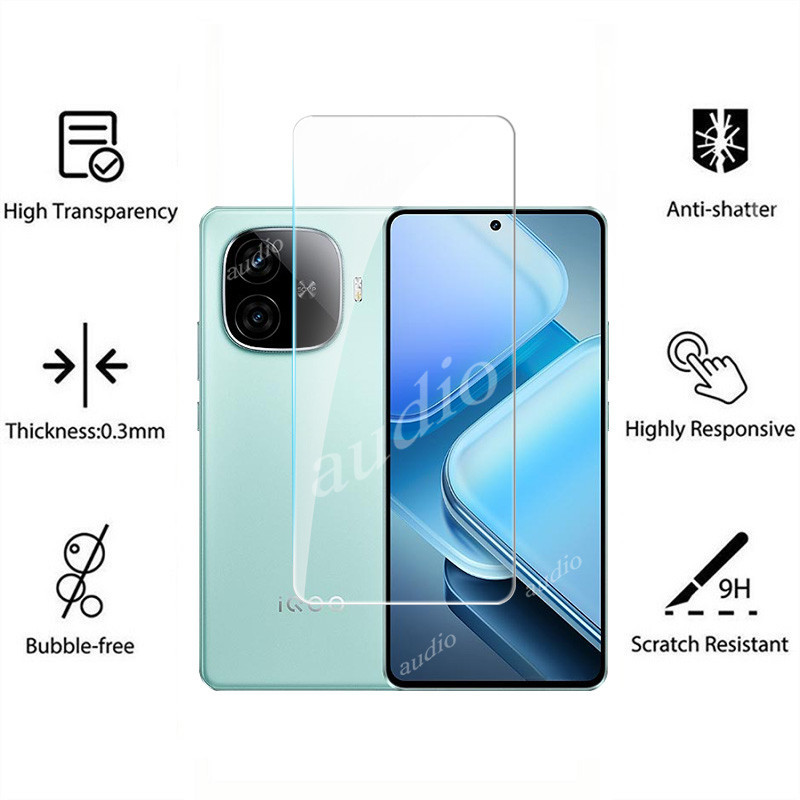 Phim bảo vệ toàn màn hình kính cường lực 2In1 có bảo vệ ống kính máy ảnh cho IQOO z9 z9X 5G 2024 Phim bảo vệ màn hình điện thoại cho IQOO z9 z9X Z 9 X 9x iQOOZ9 iQOOZ9x 5G