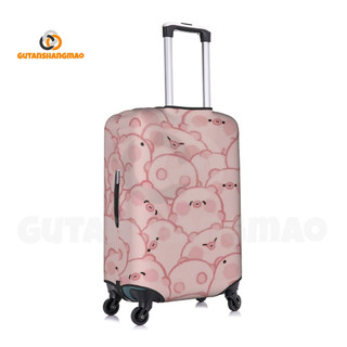 Vỏ hành lý hình con lợn dễ thương Có thể giặt được Bảo vệ vali chống trầy xước Vỏ vali Phù hợp với hành lý 18-32 Inch