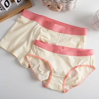 Sáng Tạo Ngộ nghĩnh ~ Quần Lót Cặp Đôi Một Nam Một Nữ Hoạt Hình Dễ Thương Heo Con Cặp Đôi Nhỏ Quà Tặng Ngày Lễ Tình Nhân Cotton Nguyên Chất Phong Cách 4.26