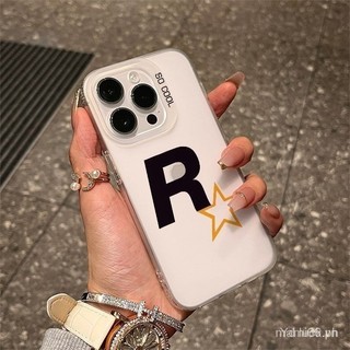 Ốp điện thoại mềm mờ Logo RStar độc đáo Thích hợp cho Iphone 13promax 14promax 15promax 11 12 13 14 15 pro max 14pro xr x xs max 7 8plus Vỏ bảo vệ chống sốc HCUP