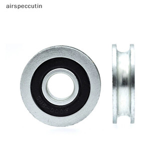 Airspecutin 6 * 33 * 8mm V Rãnh Vòng bi tinh thần Ròng rọc tròn Dây thép Over Line Lifg Bánh xe Hướng dẫn bánh xe Bánh xe lăn cơ EN
