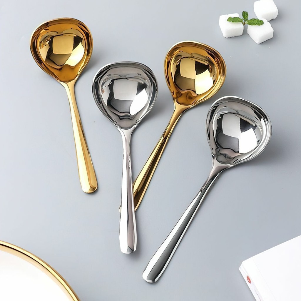 Muỗng Múc Canh Cán Dài Bằng Thép Không Gỉ
