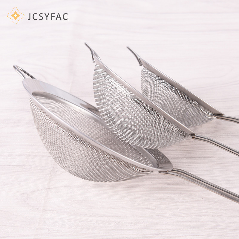 Jcsyfac Nhà Bếp Dây Thép Không Gỉ Lưới Mịn Lọc Dầu Bột Rây Lọc Sifter Sàng
Nhà bếp Dây thép không gỉ Lưới mịn Lọc dầu Bột lọc Sifter Sàng
Bếp St