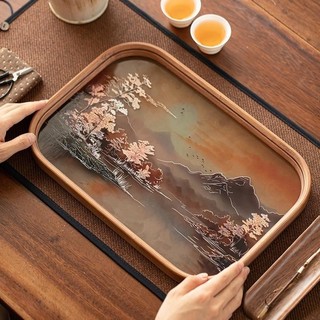Khay trà phong cách Nhật Bản (Khay pha khô)