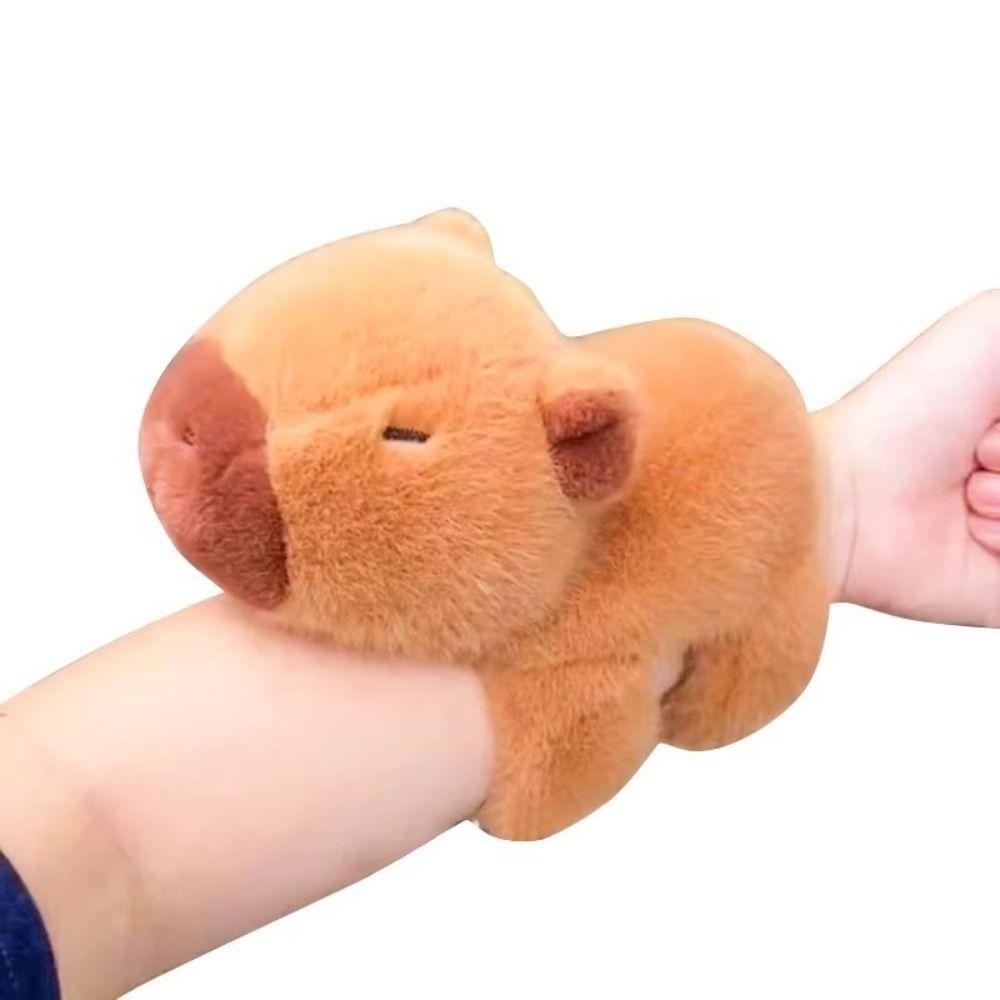 Yuukii Capybara Clap Circle, PP Cotton Động Vật Dây Đeo Tay Trang Trí, Hoạt Hình Dễ Thương Vòng Vỗ Tay Thú Nhồi Bông Đồ Chơi Sinh Nhật