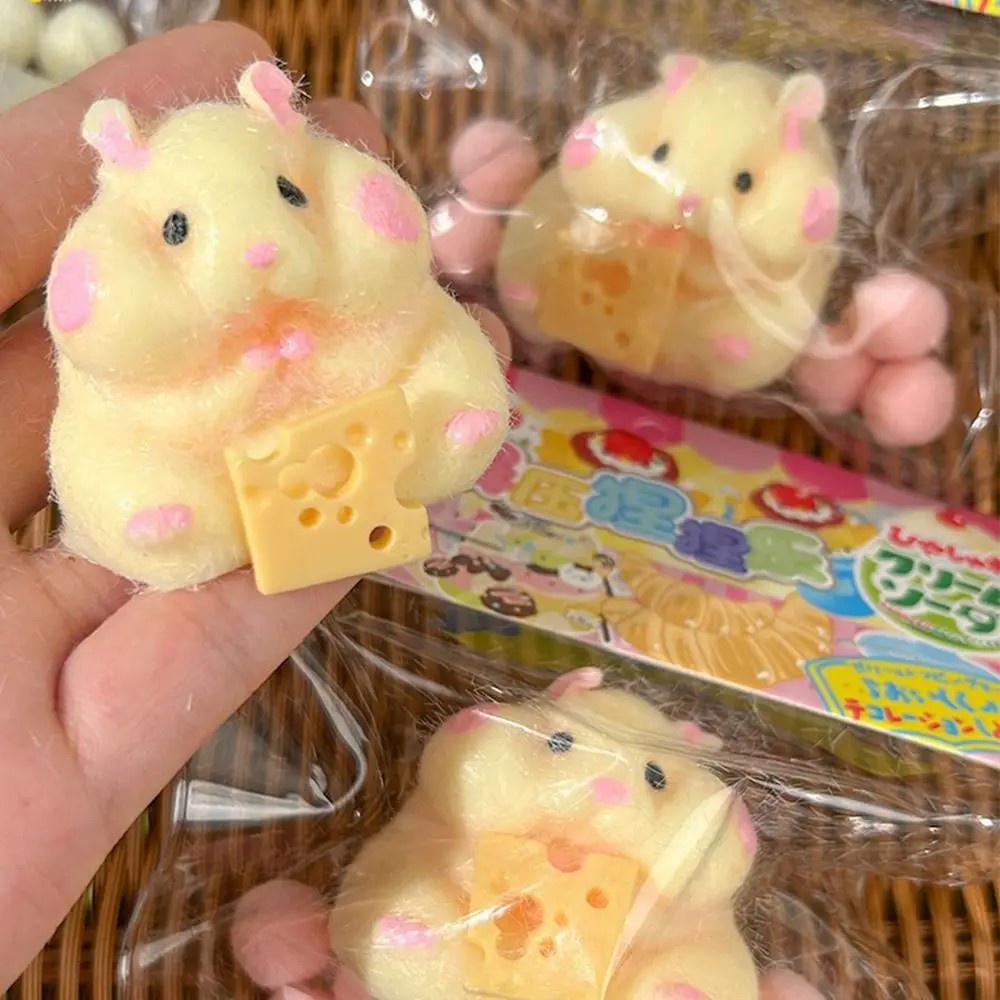 Đồ chơi Mochi Hamster Squishy dễ thương - TPR mềm mờ - Đồ chơi bóp ghim giảm căng thẳng - Dành cho trẻ em và người lớn - Đồ chơi Fidget giải nén hoạt hình