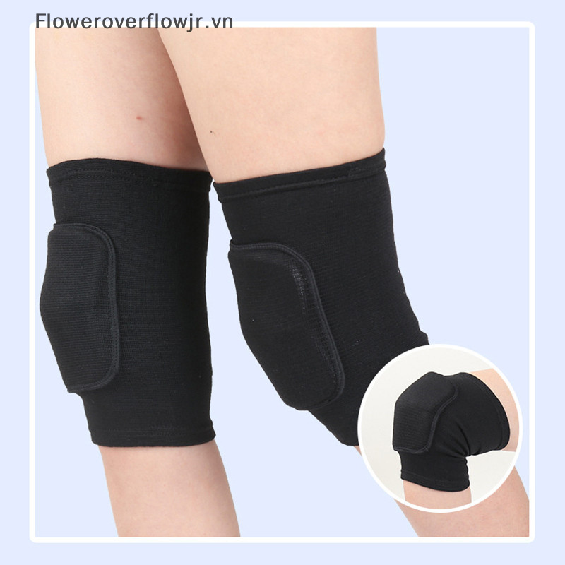 Fjr Thể Thao Nén Miếng Lót Đầu Gối Co Giãn Bảo Vệ Đầu Gối Dày Bọt Biển Nẹp Đầu Gối Hỗ Trợ Nhảy Múa Tập Luyện Tập Yoga HOT