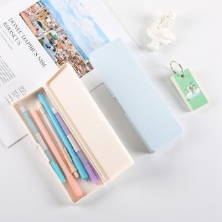 Bút Chì ITRUMPET, Hộp Bút Chì Nhựa Màu Trơn, Hộp Bảo Quản Văn Phòng Phẩm Dung Tích Cao Chống Thấm Nước Mờ Đơn Giản Học Sinh