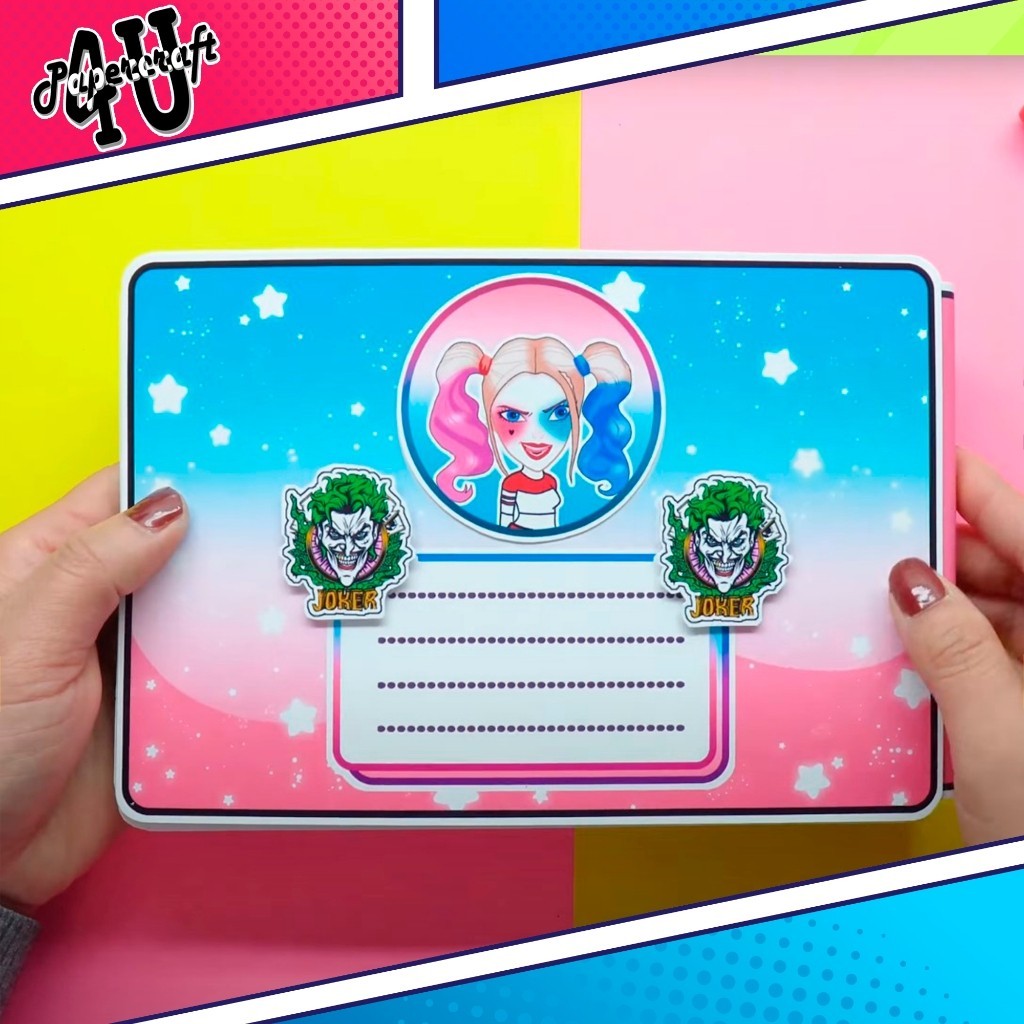 ĐỒ CHƠI NGÔI NHÀ BÚP BÊ GIẤY CẮT THỦ CÔNG DIY - TOCA LIFE WORLD -  MẪU TA26 - HARLEY QUINN