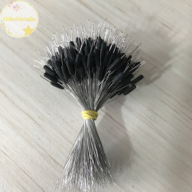 Hdmnatalie 300 Cái / lốc Phao Cao Su Chặn Câu Cá Bobber Chặn Phao Hình Trụ Không Gian B VN
