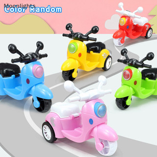 Ánh Trăng Kéo Lại Xe Máy Quán Tính Thu Nhỏ Mô Hình Xe Máy Đồ Chơi Tương Tác Hoạt Hình Xe Mô Hình Trẻ Em Đồ Chơi Giáo Dục EN