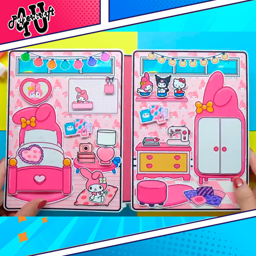 ĐỒ CHƠI NGÔI NHÀ BÚP BÊ GIẤY CẮT THỦ CÔNG DIY - TOCA LIFE WORLD -  MẪU TA039 Ngôi nhà búp bê đồ chơi giấy thủ công toca