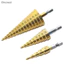 Máy khoan hình nón bước bằng thép HSS cỡ lớn Bộ cắt lỗ 4-12 / 20 / 32mm Boutique