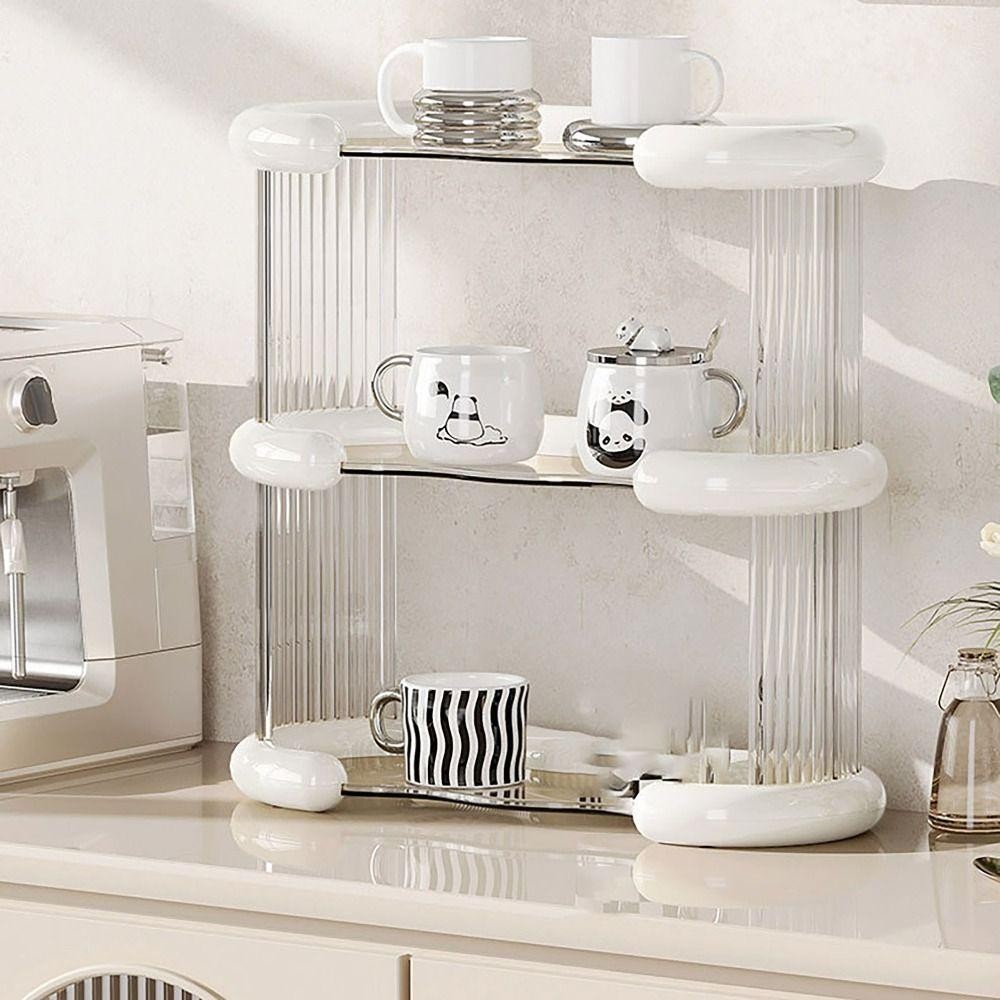 Kệ Hàng Hóa AWNGD, Giá Để Đồ Tấm Lót Cao Su Chống Trơn Trượt Xếp Lớp, Dung Tích Chịu Lực Tốt Đơn Giản Dung Tích Lớn Bền Kệ Trang Điểm Đánh Dấu Cốc
