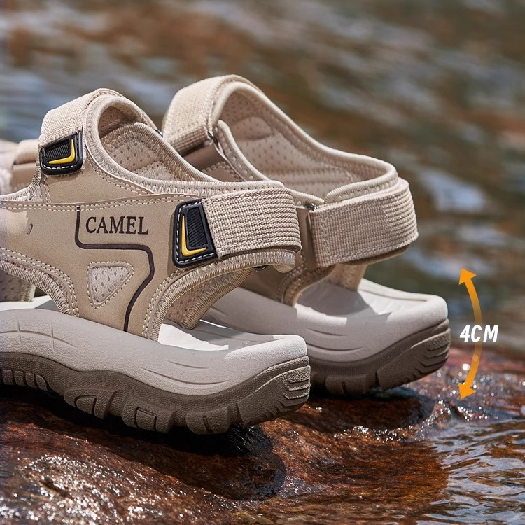 Ảnh Xăng đan CAMEL CROWN Nam Nữ Mềm Mại Đệm Lưới Thoáng Khí Chống Trơn Trượt Chống Nước Chống Va Chạm Dép Ngoài Trời 2
