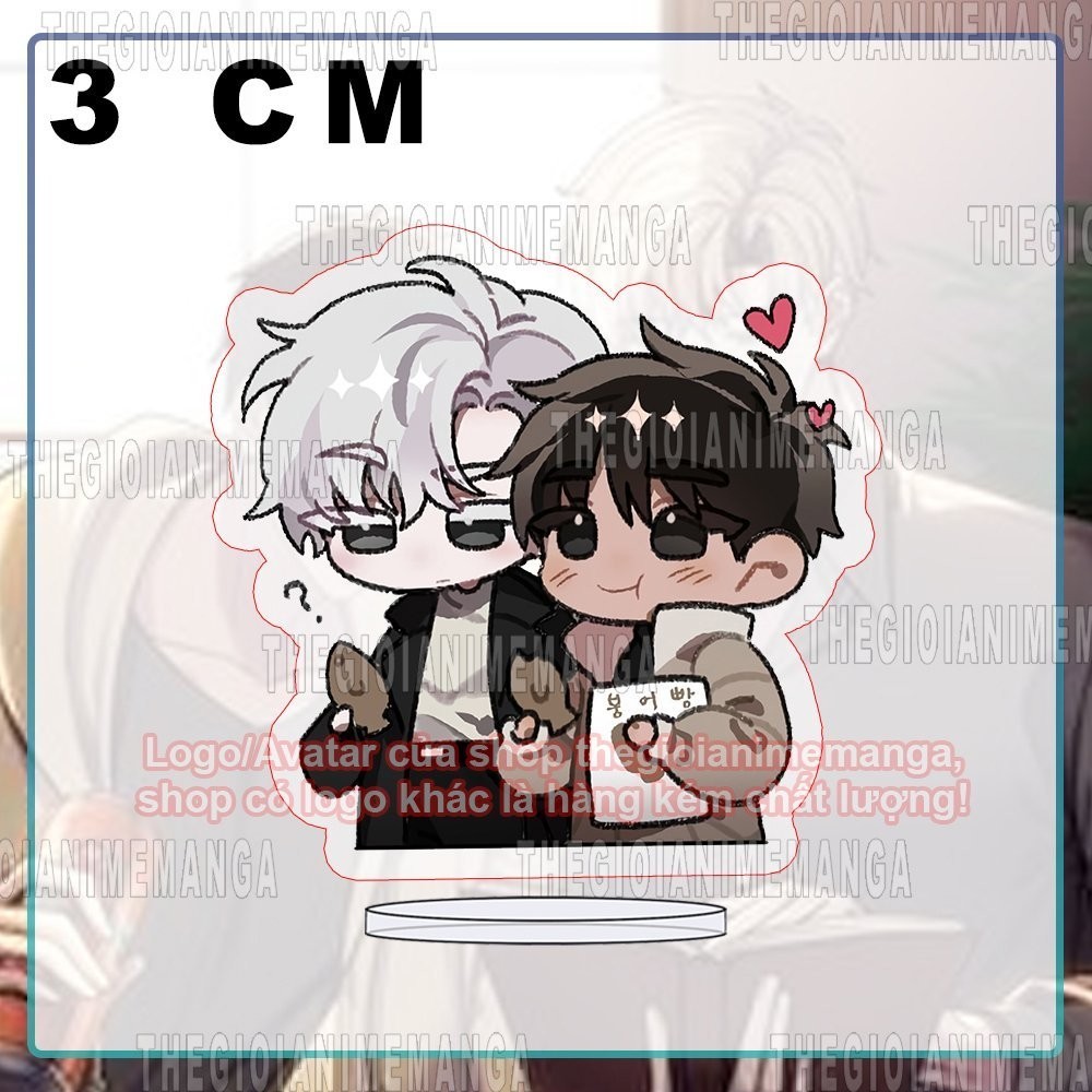 (3cm) Mô hình in PASSION BL anime manhua chibi tượng acrylic mica trong tượng trang trí độc đáo