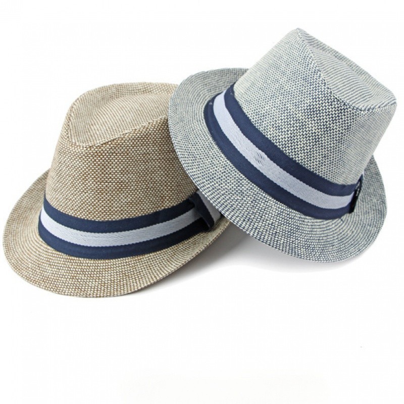 Mũ nam mùa hè Mũ chống nắng Mũ đi biển Ống hút Fedora Mũ thủy triều