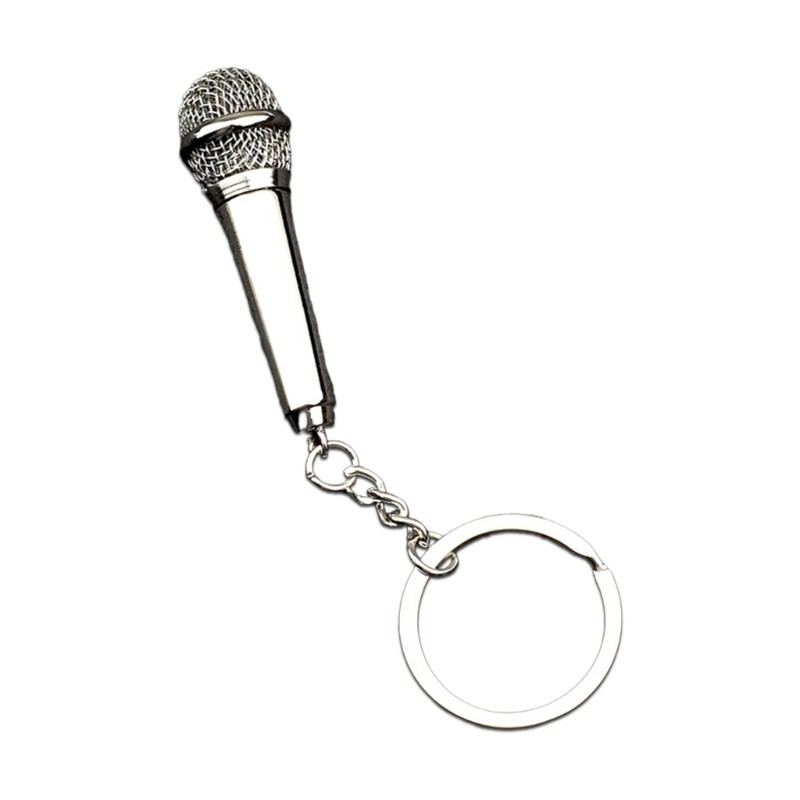 Cinna Phong Cách Thu Nhỏ Micro Chìa Khóa Mô Phỏng Mic Hình Móc Khóa Túi Kích Thước Móc Khóa Chủ Đề Âm Nhạc Phụ Kiện