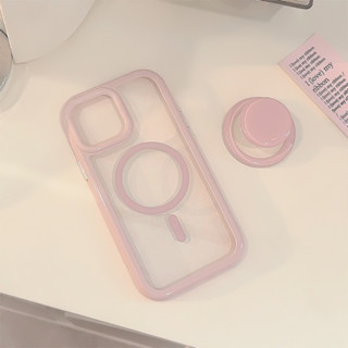 Giá Đỡ Từ Tính Trong Suốt Ốp Lưng Điện Thoại IPhone 15 15pro Max 13 Mini 14 14pro 14max 12 11 Pro Max IX XR SE2 Plus Bìa Cứng p5