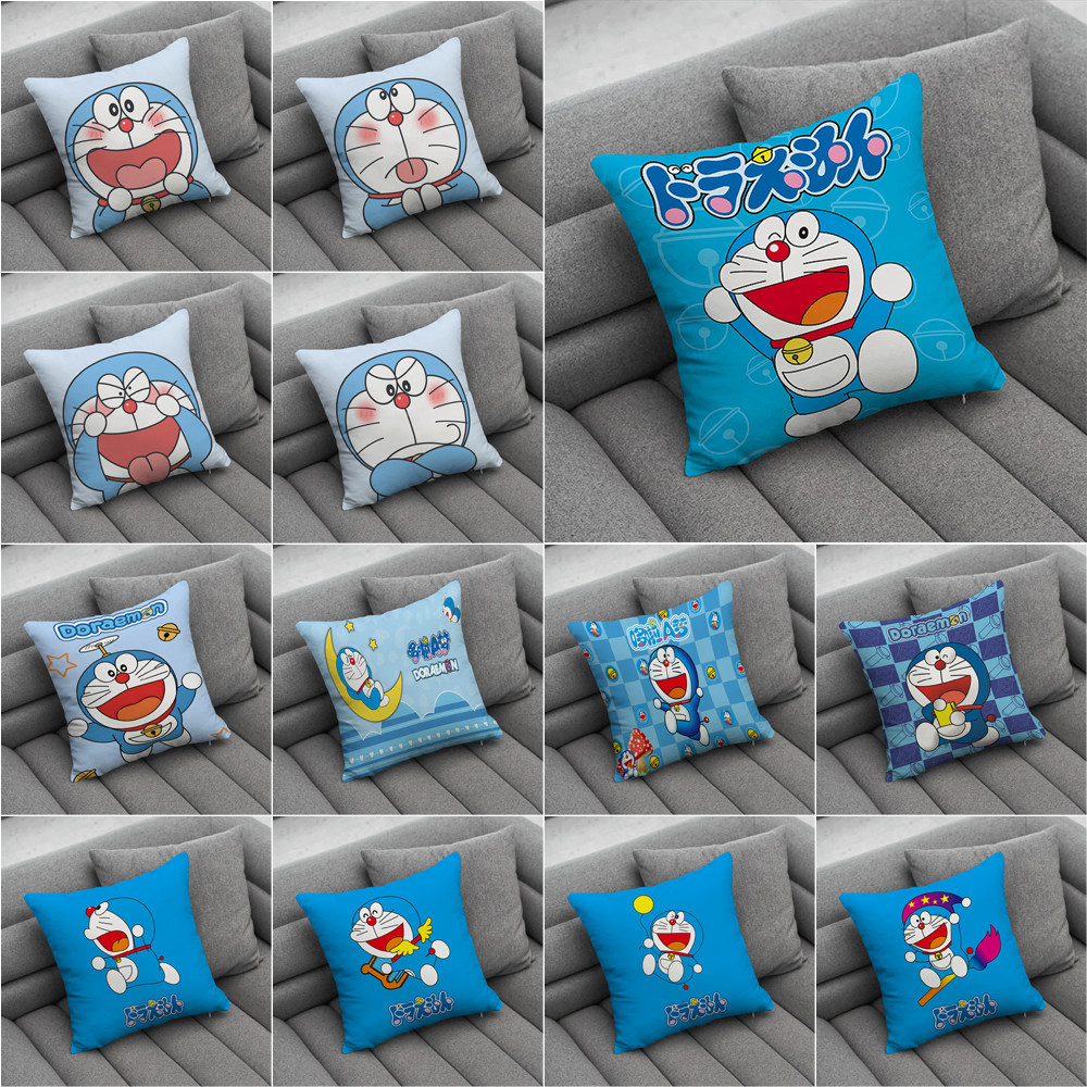 Hoạt Hình Dễ Thương Doremon Ném Vỏ Gối In Một Mặt Phòng Khách Sofa Xe Quà Tặng Đệm Quà Tặng Trẻ Em Quà Tặng (Không Có Lõi)