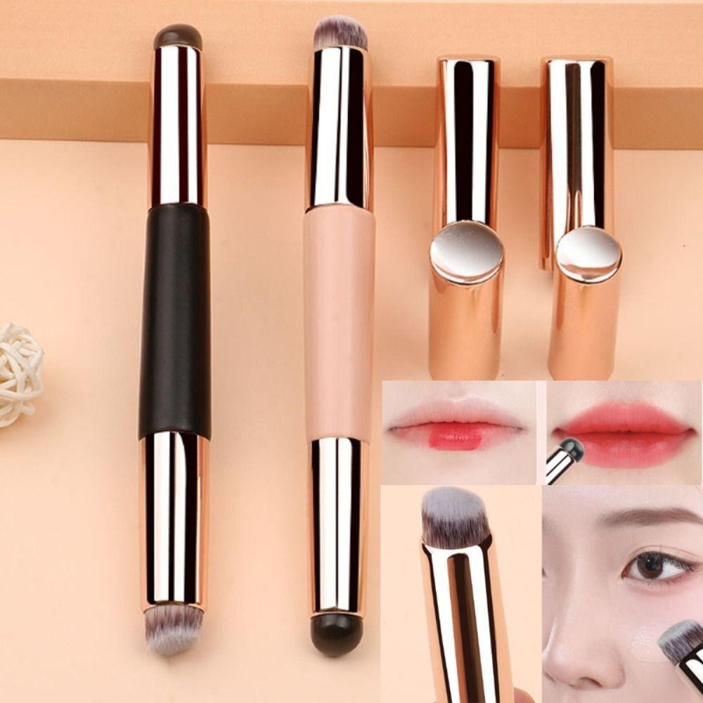 Bàn chải môi silicon Ebinland, Đầu đôi cho cọ trang điểm son môi, Dụng cụ bôi môi đa năng Bàn chải đa năng di động