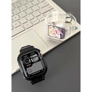 Dây đeo + Vỏ trong suốt cho Huawei Watch Fit 3/4/5, phụ kiện thay thế mềm