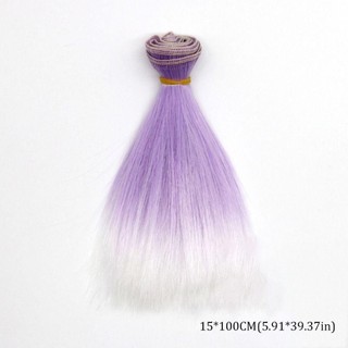 SOULSPACE Bjd Tóc Giả, Màu Gradient Nhiều Màu Sắc Búp Bê Tóc, 2024 15 * 100CM DIY Đồ Chơi Trẻ Em Quà Tặng Cho 1 / 4 1 / 6 1 / 8 Bjd