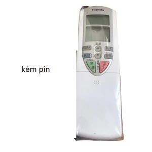 tay điều khiển remote từ xa điều hòa toshiba nội địa 8 nút zin mới-kèm pin-tay đầu bấm điều hòa toshiba nội địa 8 nút