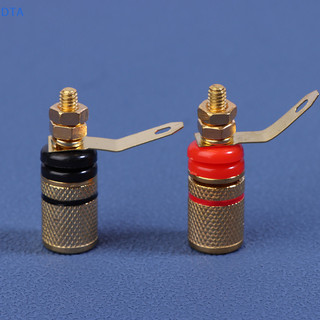Dta 1 Cặp Bộ Khuếch Đại Mạ Vàng Loa Ràng Buộc Bài Nhà Ga 4MM Ổ Cắm Loa Cắm Jack Kết Nối Âm Thanh Thiết Bị Đầu Cuối Chuối Phích Cắm PO
