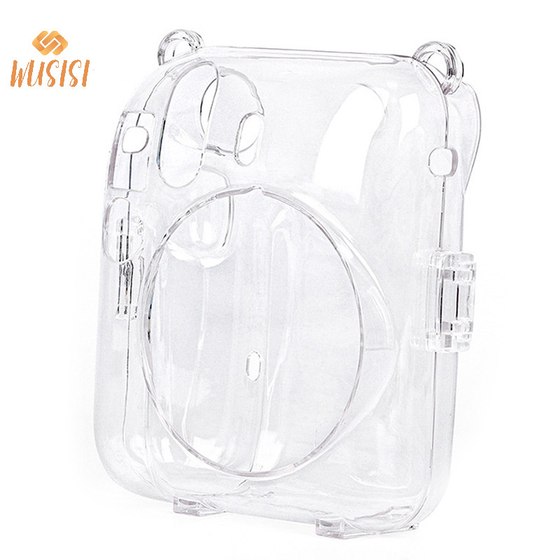 [WUSISI] 1 Hộp đựng máy ảnh pha lê sáng bóng cho Instax 12 Túi đựng long lanh trong suốt có dây đeo cho Instax 12 MỚI