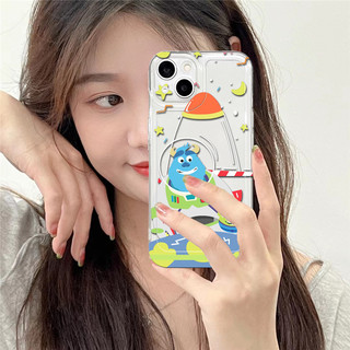 Monster University Mike Sulley Clear Crystal Case cho IPhone 16 15 14 13 12 11 Pro Max MINI X XS XR XSmax 7 7 + 8 8 + 6 6 + Plus SE2 SE3 Silicone Cover DCTK