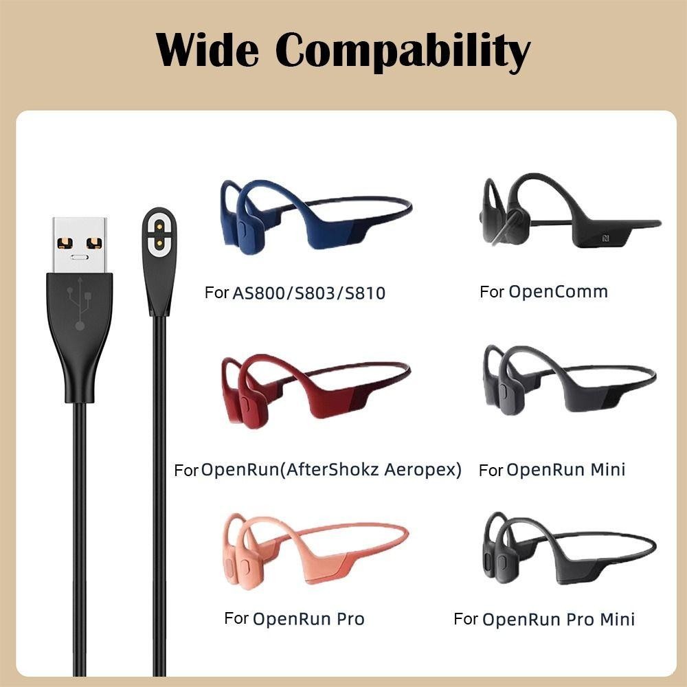 Bộ sạc tai nghe dẫn truyền xương DAYONE, Cáp sạc USB Type-C đa năng 100cm, PVC Ổn định Bảo vệ quá tải Tai nghe Bluetooth Dây nguồn cho sau Shokz AS800 AS803 S810