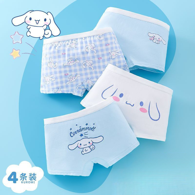 Quần lót bé gái Cinnamoroll Kuromi dễ thương được làm bằng bông kháng khuẩn Bảo vệ sức khỏe trẻ em