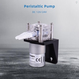 Hilivn) Máy bơm nhu động GROTHEN DC 12V có ống silicon Máy bơm chất lỏng nước lưu lượng cao Máy bơm chân không định lượng tự mồi Chống ăn mòn Lưu lượng có thể điều chỉnh cho phòng thí nghiệm hóa chất bể cá DIY