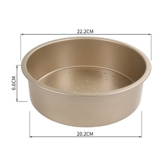 Khuôn Làm Bánh Có Lỗ, Khuôn Tròn Đế Liền Chống Dính 22 Cm