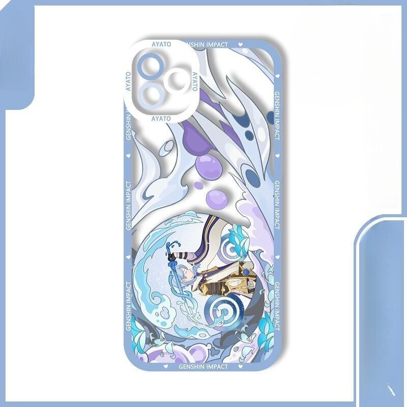Genshin Impact Case Cho Redmi Note 14 13 Pro Plus 4G 5G Turbo 4 POCO X7 Pro 14C 13C 13 A3 Ốp Lưng Kamisato Ayato Dazai Osamu Nakahara Chuya Alhaitham Clorinde Vỏ TPU Mềm Trong Suốt