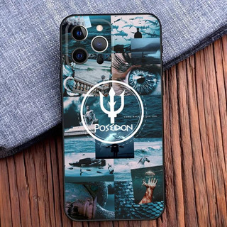 Ốp điện thoại TK-1 P-Percy J-Jackson Poseidon cho iPhone 16, 17,14,13,12,11, Pro, X, XS, Max, XR, Plus, Mini Soft Black Cover